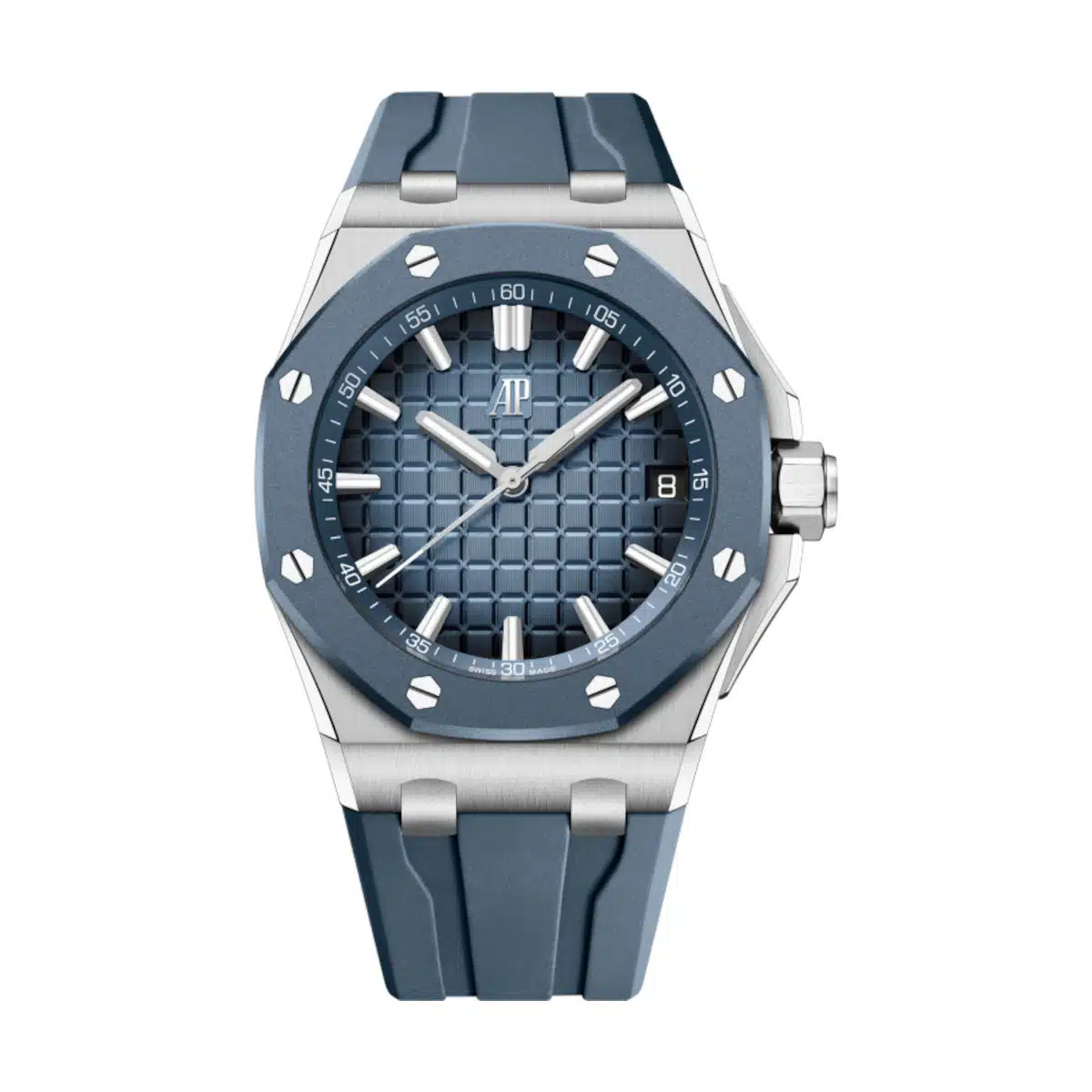 Audemars Piguet Royal Oak Offshore Blue Dial Blue Rubber Strap 43mm 15605SK.OO.A350CA.01
