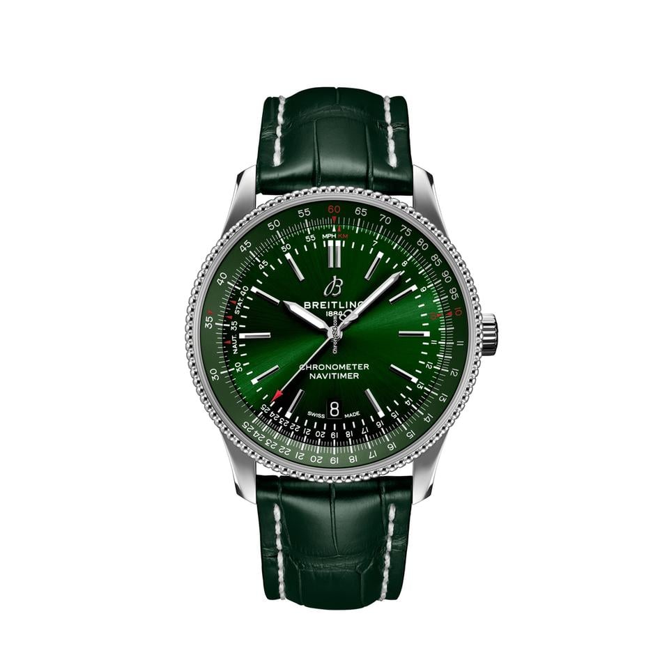 【2024 Hot Sale】Breitling Navitimer GREEN AMAZING DIAL