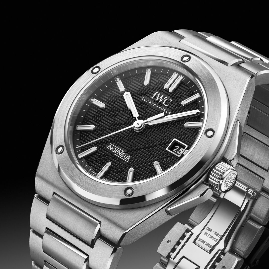 IWC Ingenieur 40mm Black Dial Steel Mens Watch IW328901