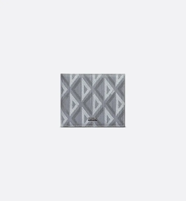 Bifold Wallet Gray CD Diamond Canvas