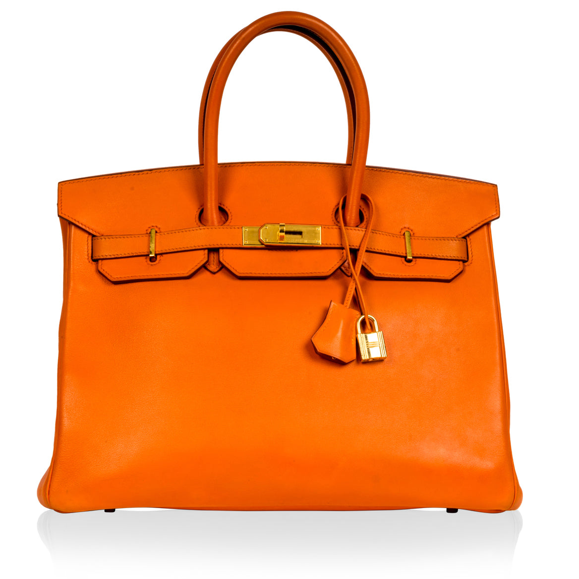 Hermes HM Bags Birkin 35 Orange Swift Luxury Bags
