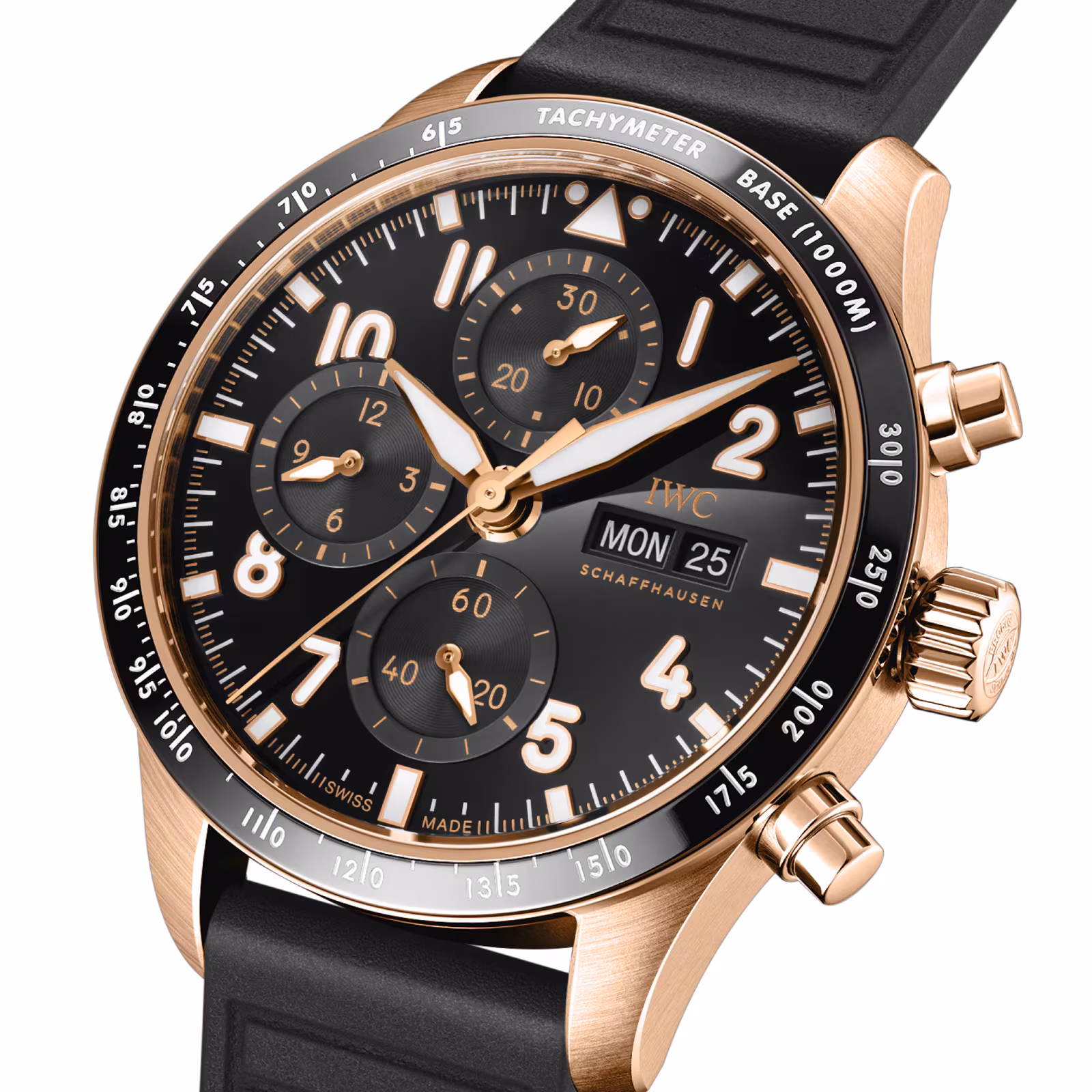 IWC Pilot's Performance Chronograph 41mm Mens Watch Black Rubber IW388309
