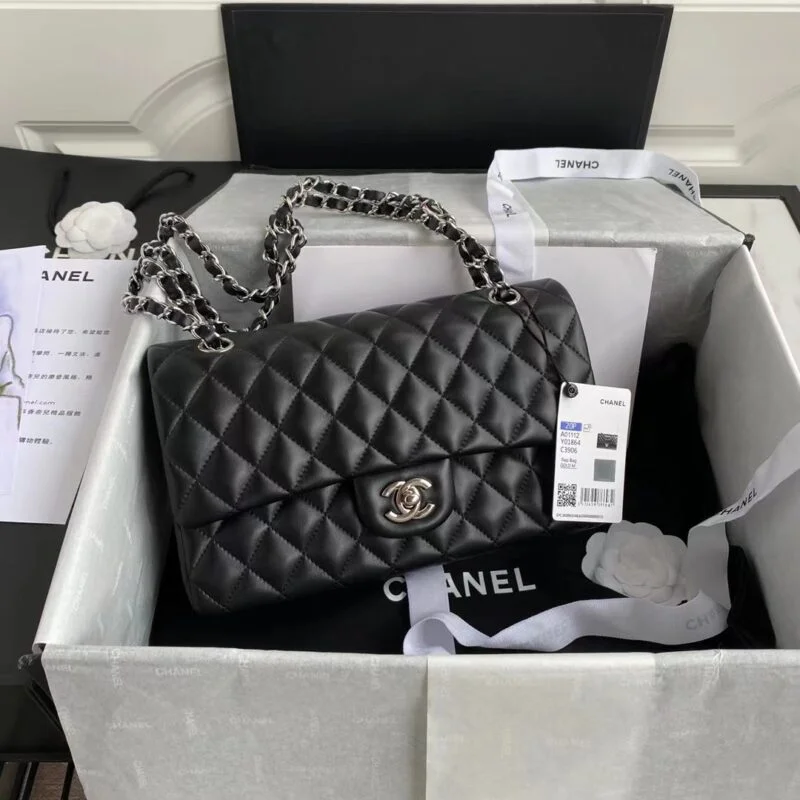 Chanel Pantent Leather Class-Flap Bag A01112