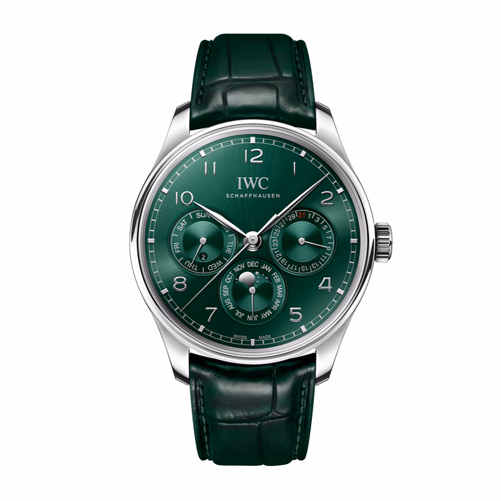 IWC Portugieser Automatic 42mm Mens Watch Green IW344207