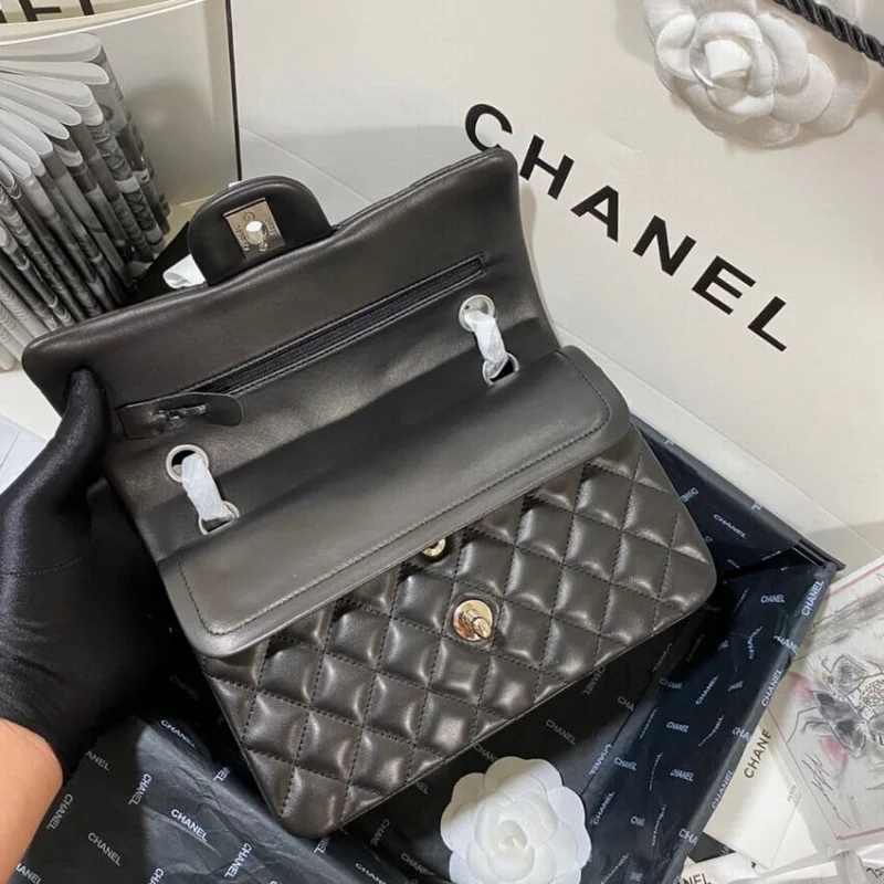 Chanel Small Class-Double Flap Bag A01113 In Lambskin