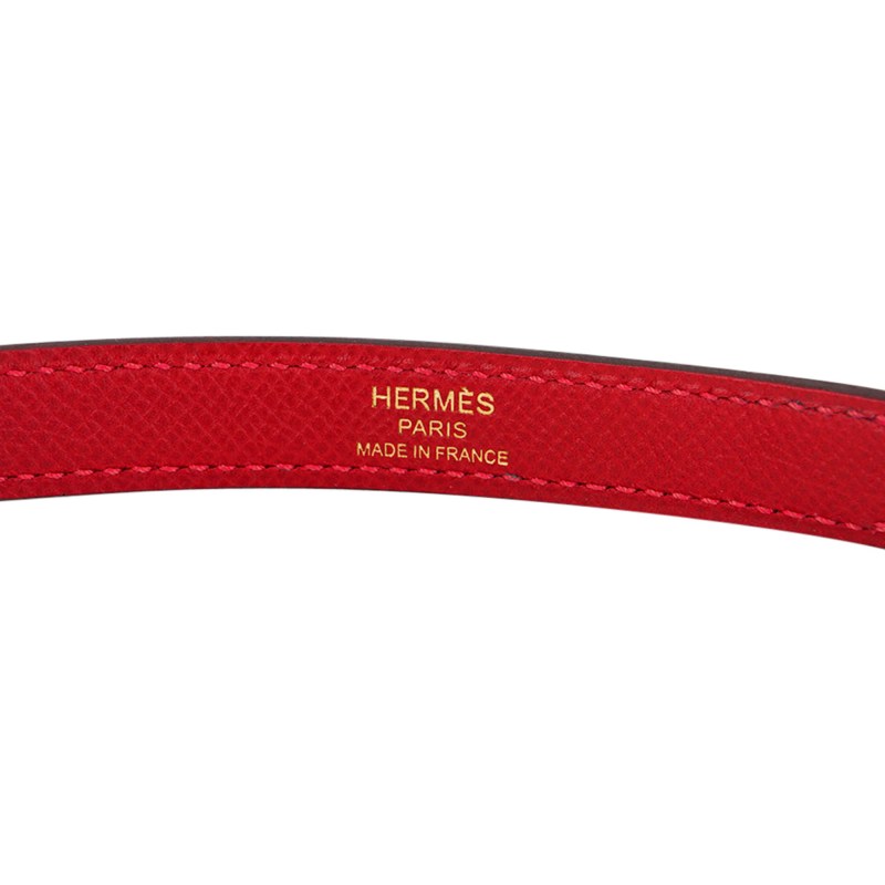 Kelly 28 Sellier Bag Rouge Casaque Epsom Leather with Gold Hardware