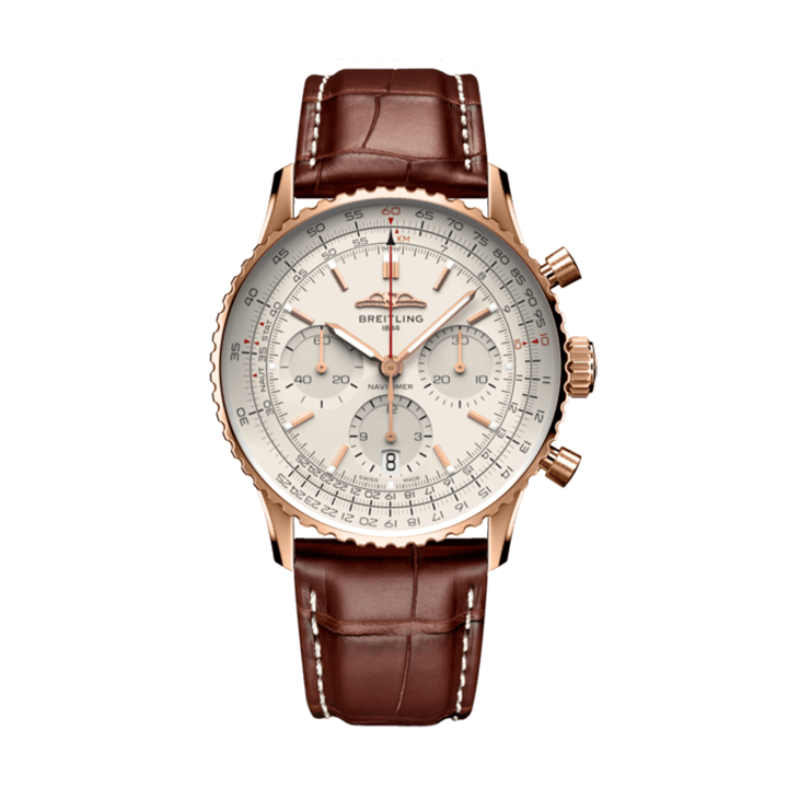 Breitling RB0139211G1P1 Navitimer B01 Silver Dial - Νew