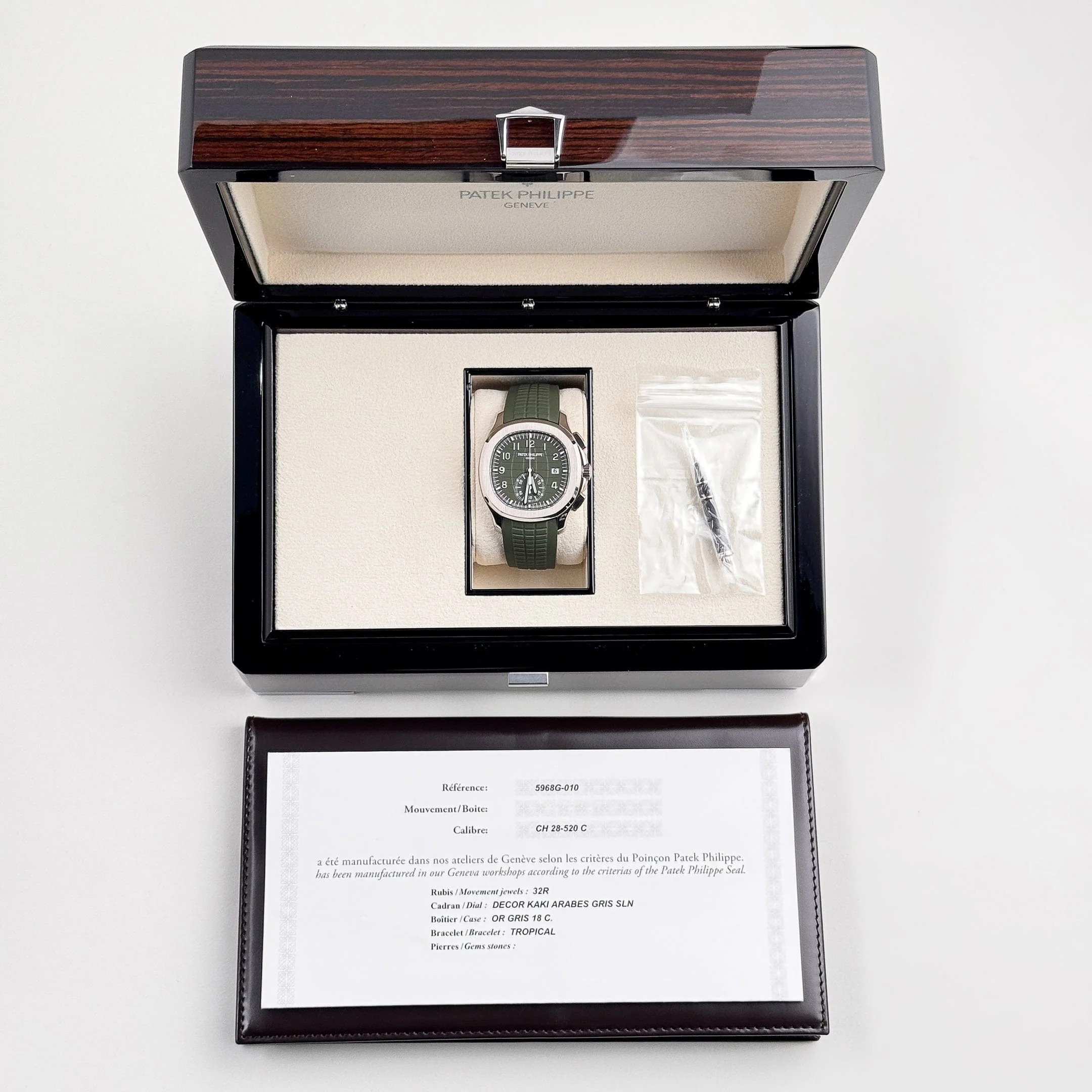 Patek Philippe Aquanaut Khaki Green Dial Watch 5168G-010