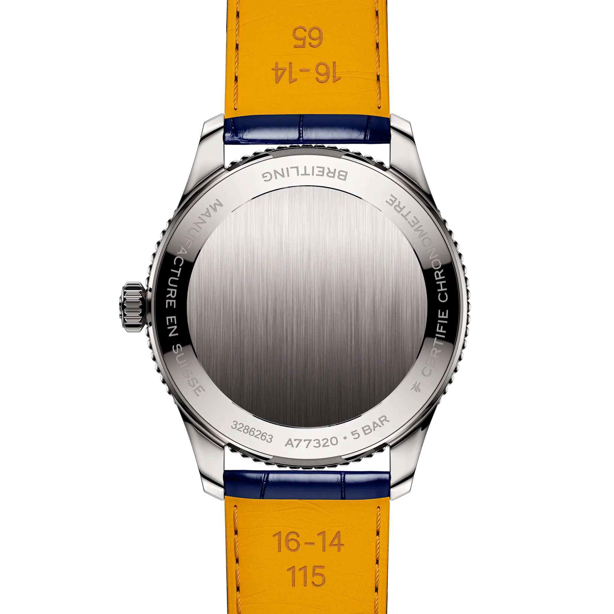 Breitling Navitimer 32mm Ladies Watch Blue Mother Of Pearl Alligator A77320171C1P1