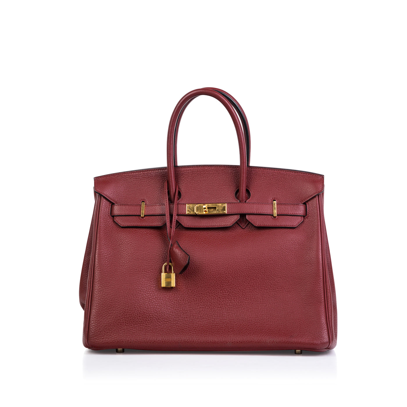 Hermes HM Bags Birkin 35 Rouge Grenat Togo Luxury Bags