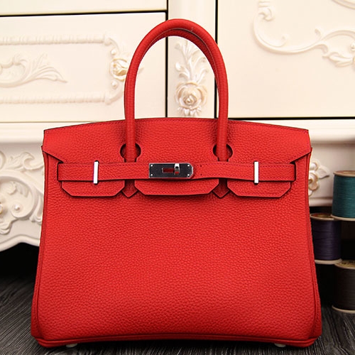 Hermes Birkin 35 bag women Calf Leather One Size Red