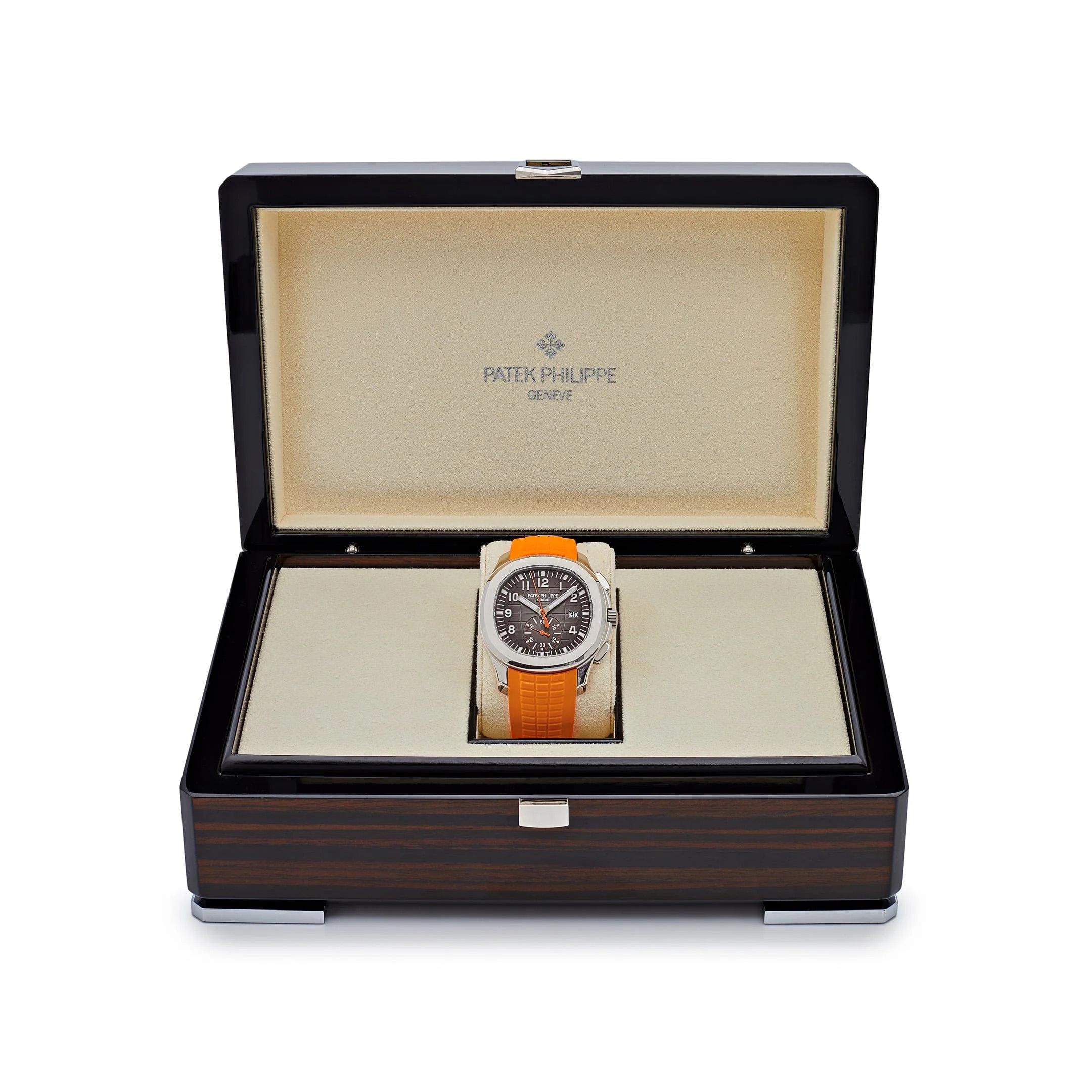 Patek Philippe Aquanaut Orange Dial Automatic Men's Chronograph Watch 5968A-001