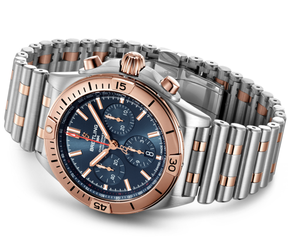 Breitling Watch Chronomat B01 42 Blue Bracelet
