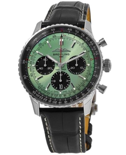 Breitling AB0138241L1P1 Navitimer B01 Green Dial - Νew