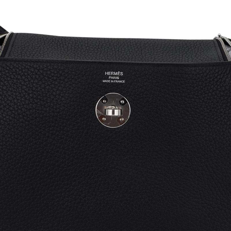 Lindy 26 Bag Black Clemence Leather with Palladium Hardware