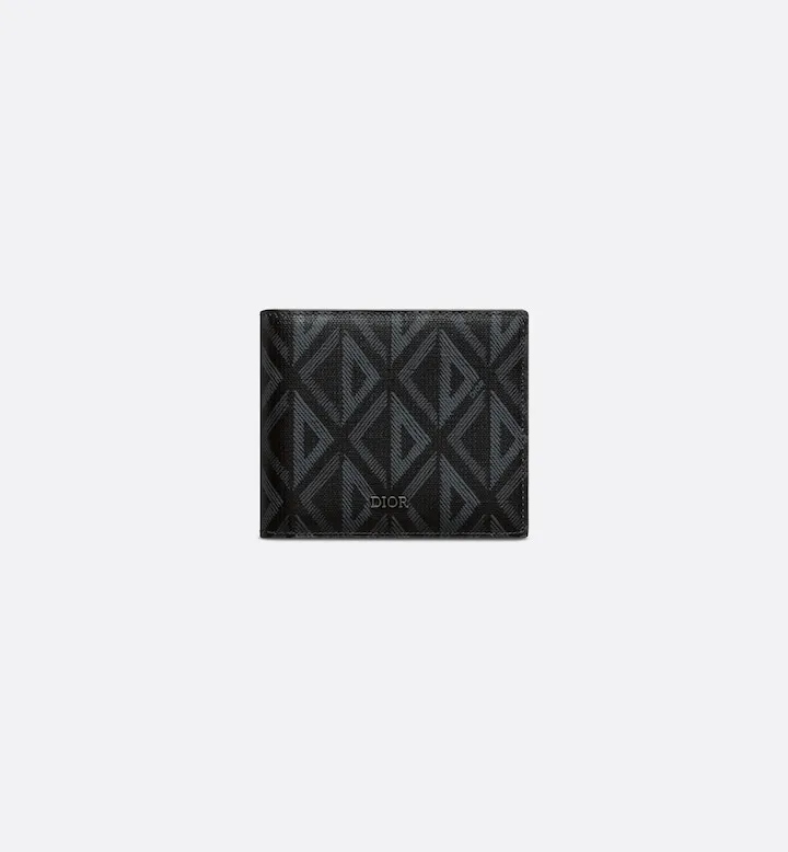 Bifold Wallet  Black CD Diamond Canvas