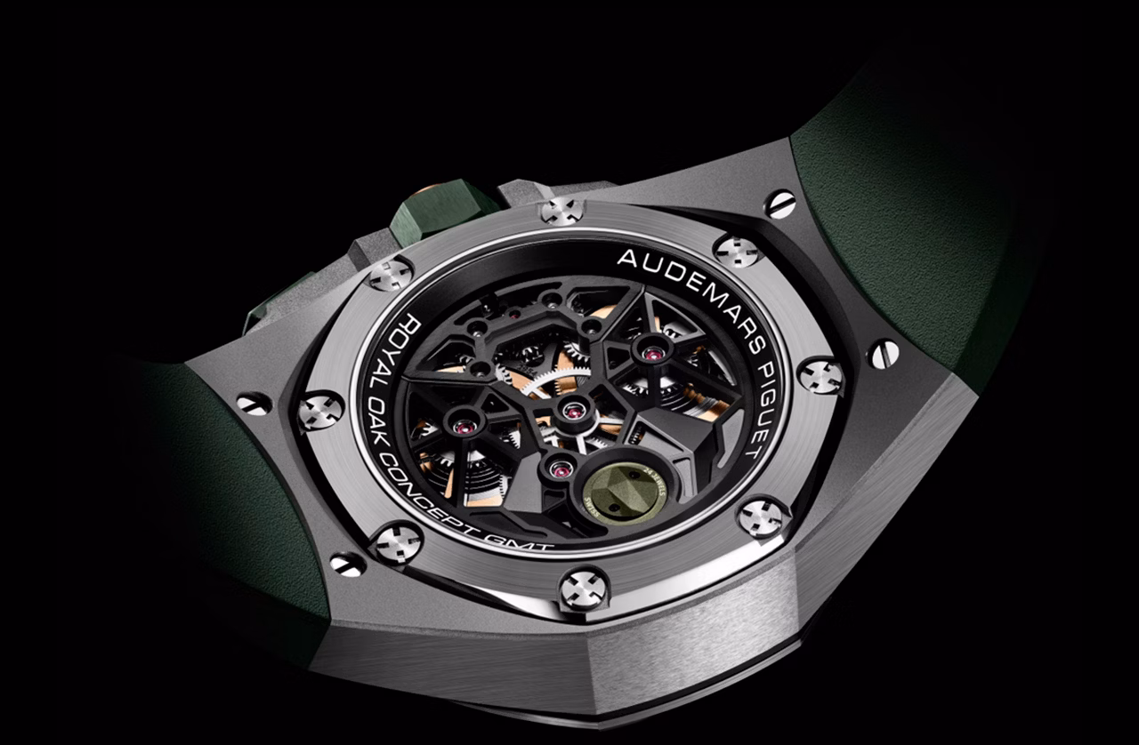 Audemars Piguet Royal Oak Concept 44mm 26589IO.OO.D056CA.01 Flying Tourbillon GMT Titanium Green Ceramic