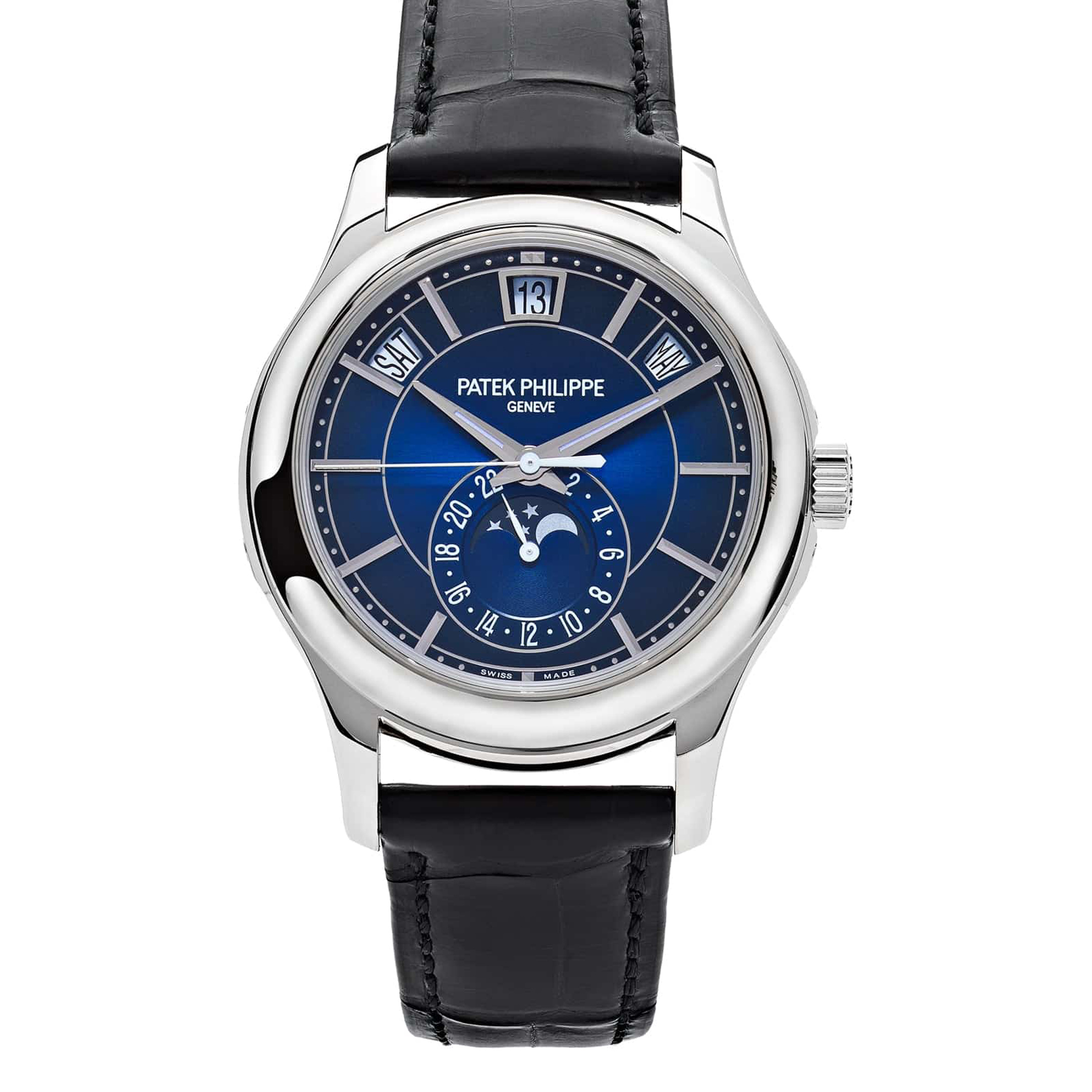 PATEK PHILIPPE  2020  SKU#0006308  COMPLICATIONS MOON PHASE 5205G-013 BLUE