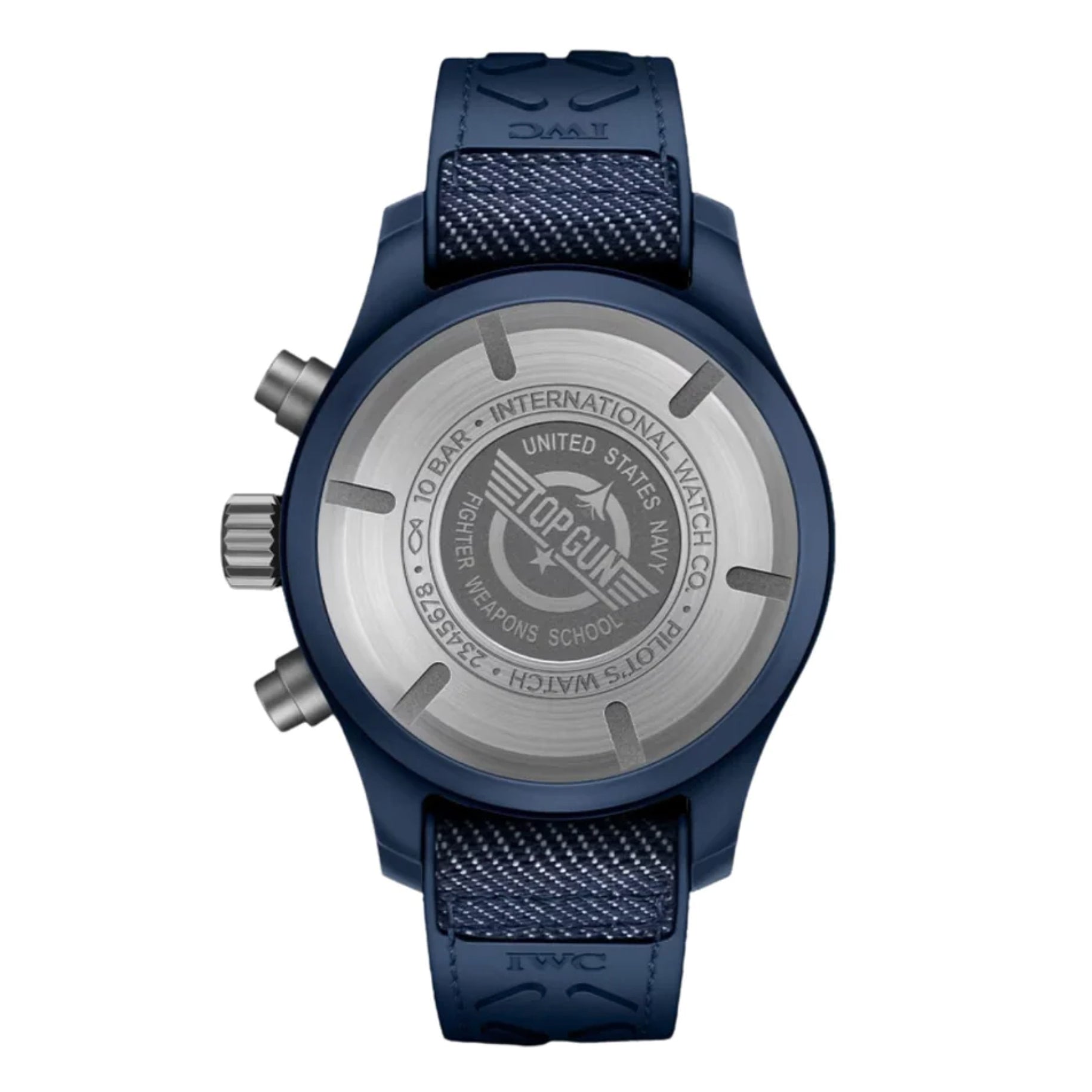 IWC Pilot Chronograph 41mm Top Gun Oceana 42mm Mens Watch Blue IW389404