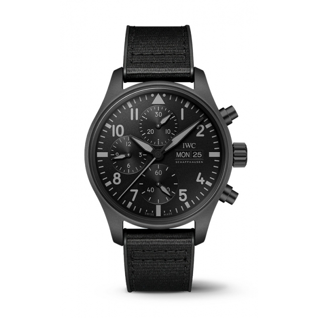 IWC Pilot Performance Chronograph 41mm Mercedes AMG Petronas Formula OneTM Team Mens Watch Black Rubber IW388306