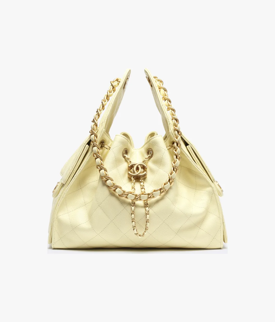 CHANEL 25 small bag(Light Yellow)