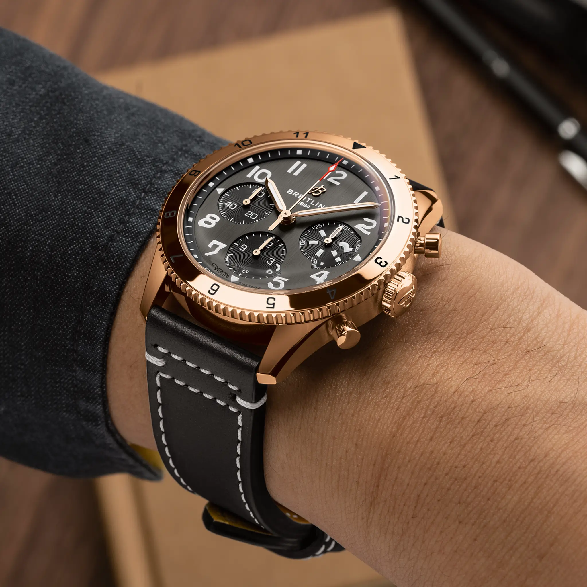 Classic AVI Chronograph 42 P-51 Mustang R233801A1B1X1