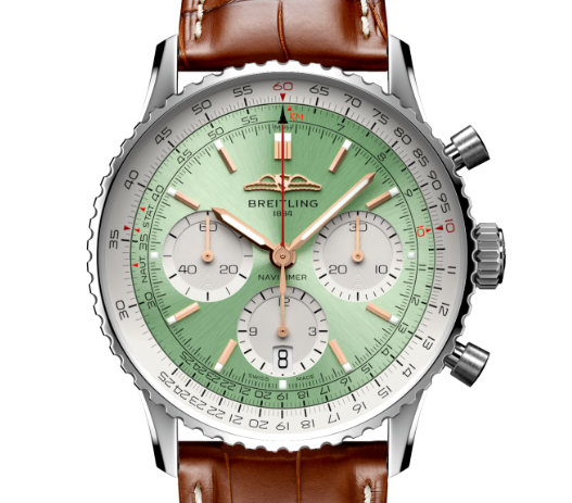Breitling AB0139211L1P1 Navitimer B01 Green Dial - Νew