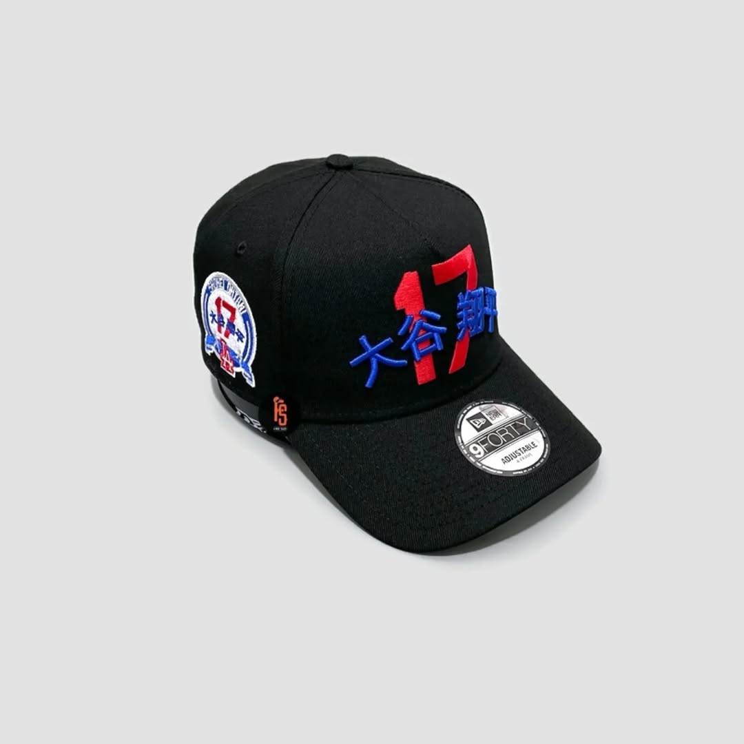 NEW ERA LOS ANGELES DODGERS OHTANI  METALLIC BLACK 9FIFTY A-FRAME SNAPBACK HAT