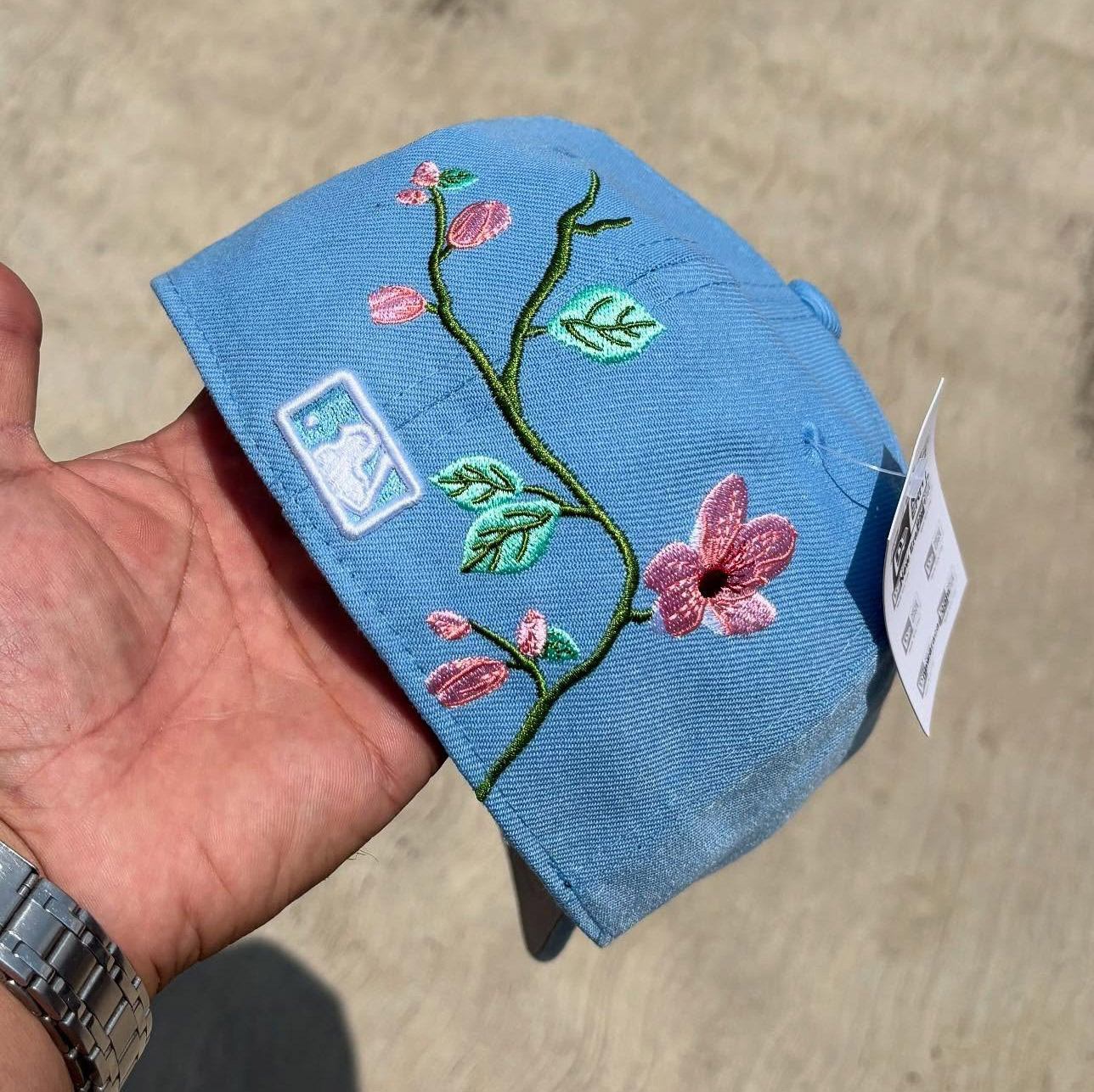 NEW ERA LOS ANGELES DODGERS FLORAL EMBROIDERED CASUAL BASEBALL CAP