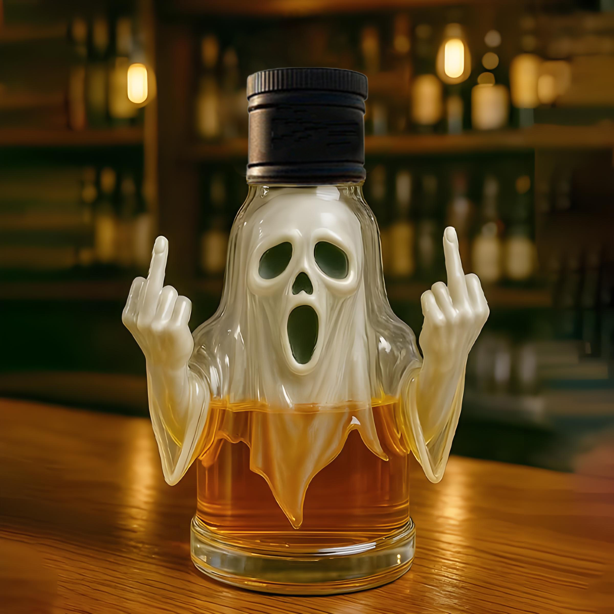 Ghost Whiskey Bottle