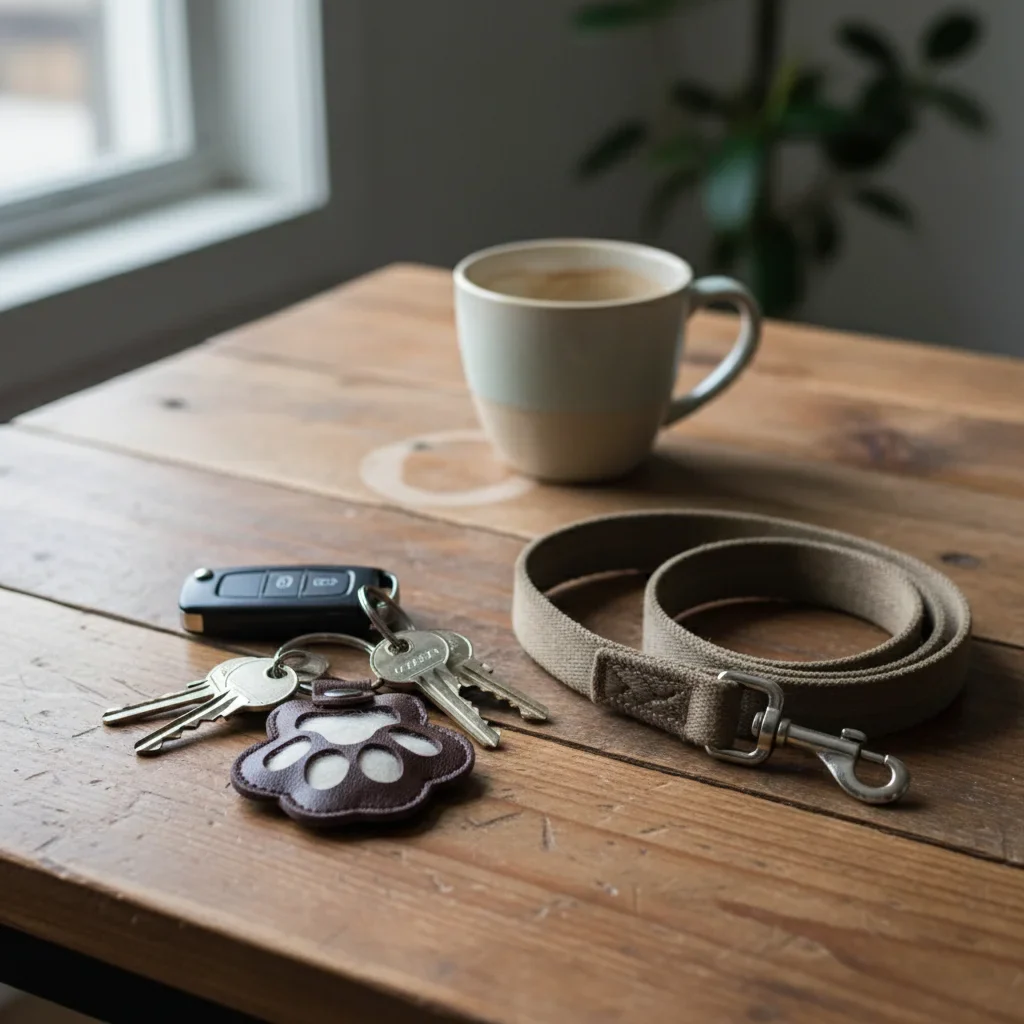 🐾Pet Paw Shaped Leather Keychain - Keep Them By Your Side✨