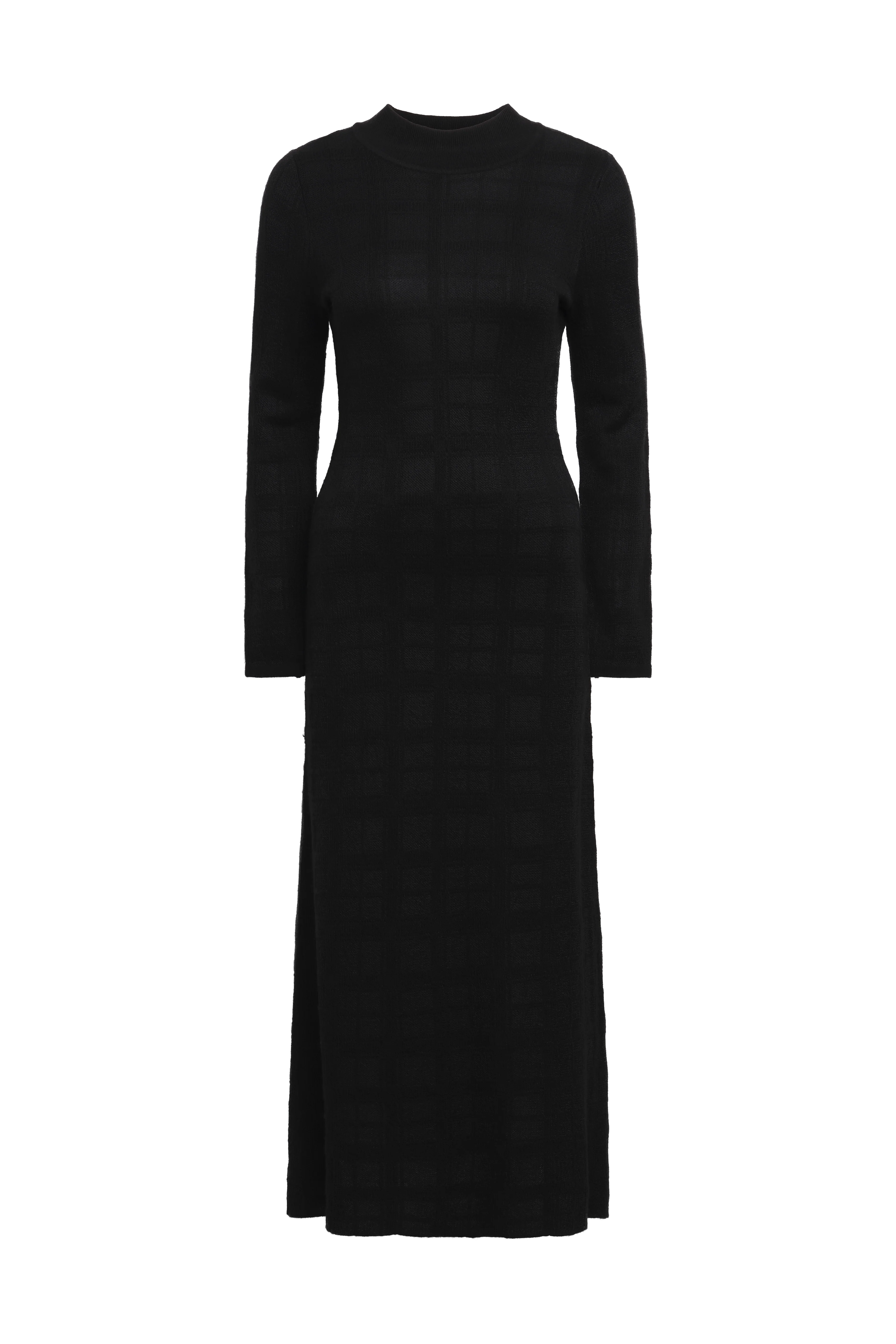 Turtleneck Openweave Dress