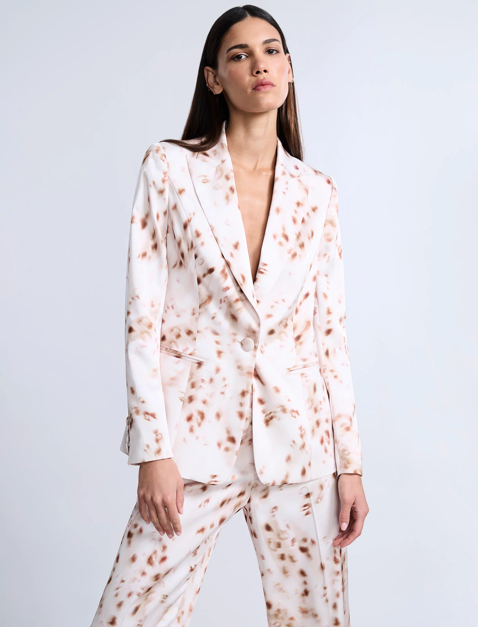 Single Breasted Animal Print