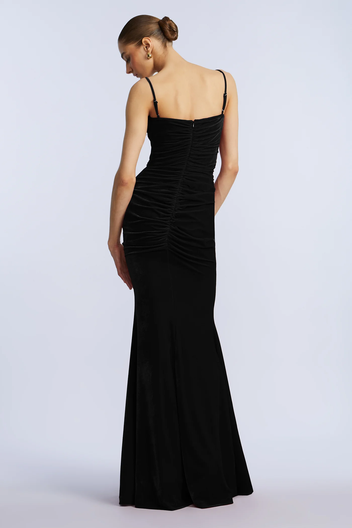 Ruffle Velvet Gown