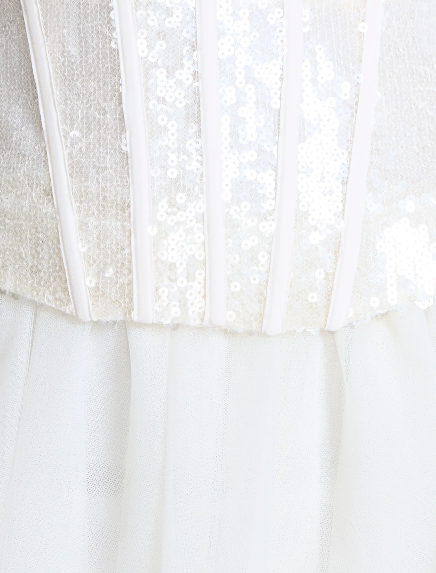 Sequin Lace Peplum Tulle Dress