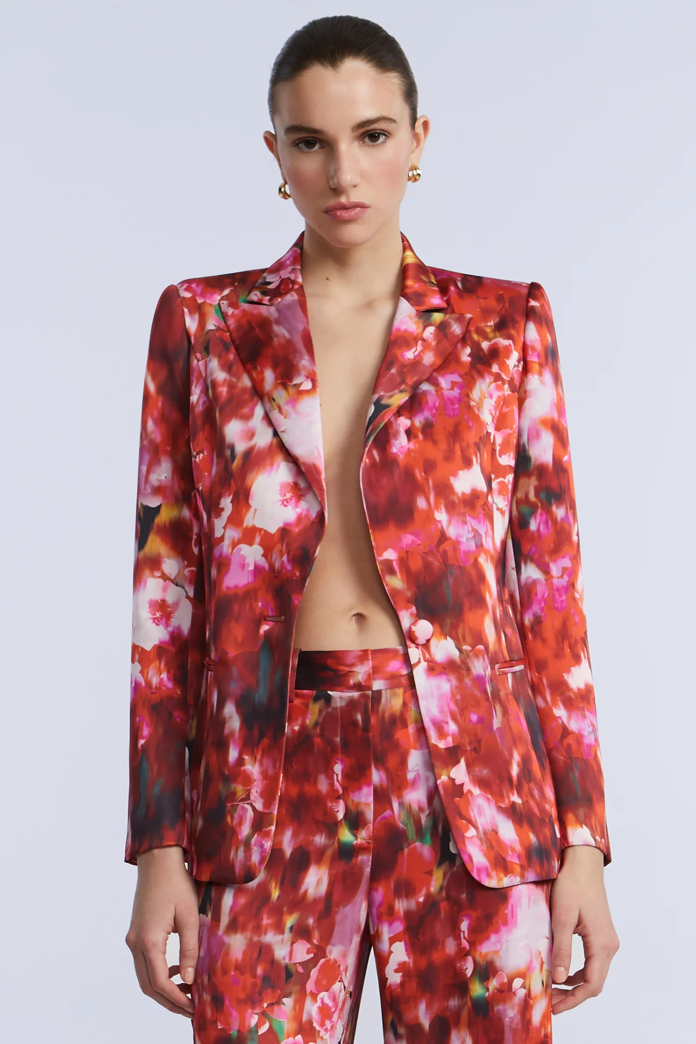 Washed Floral Blazer
