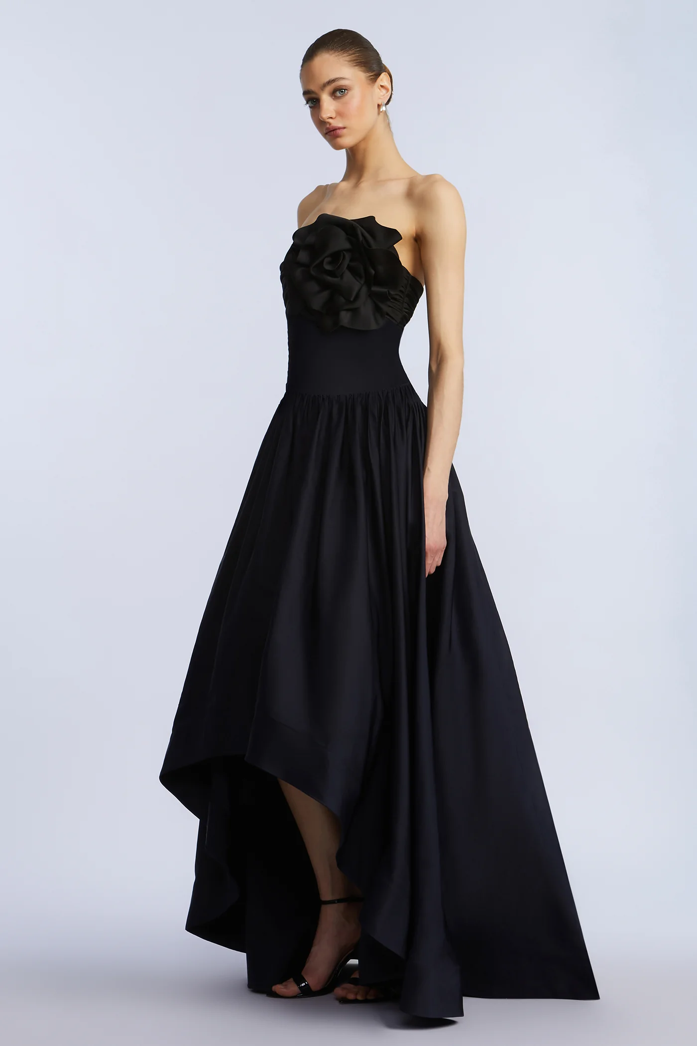 High Low Gown With Flower