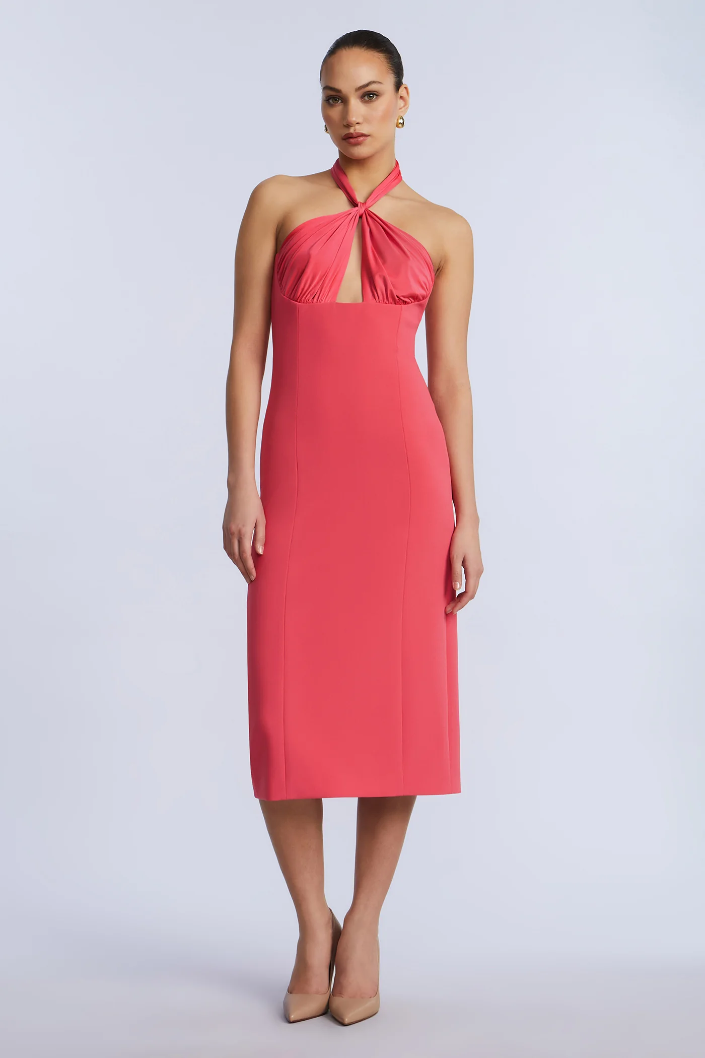 Midi Dress With A Twist