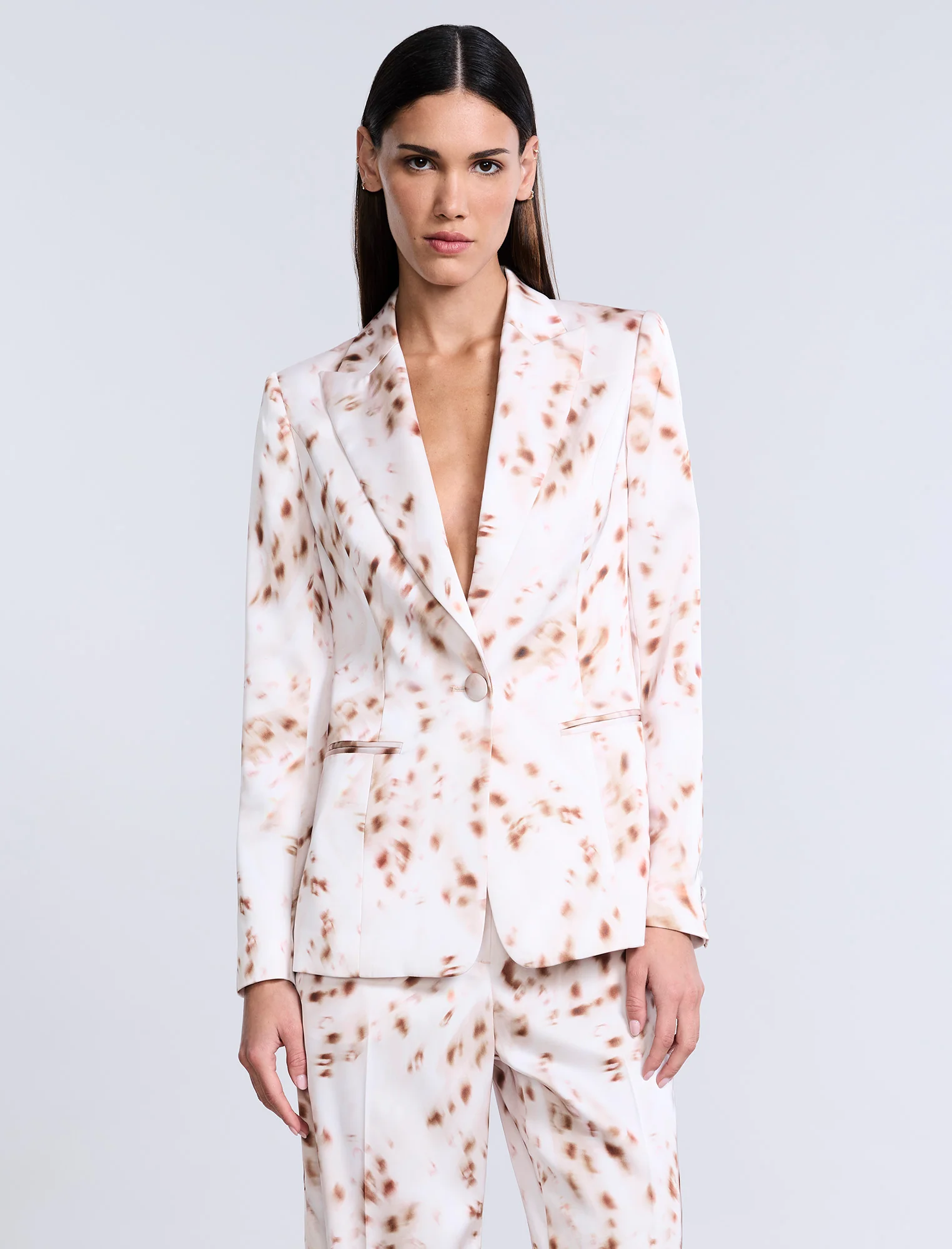 Single Breasted Animal Print