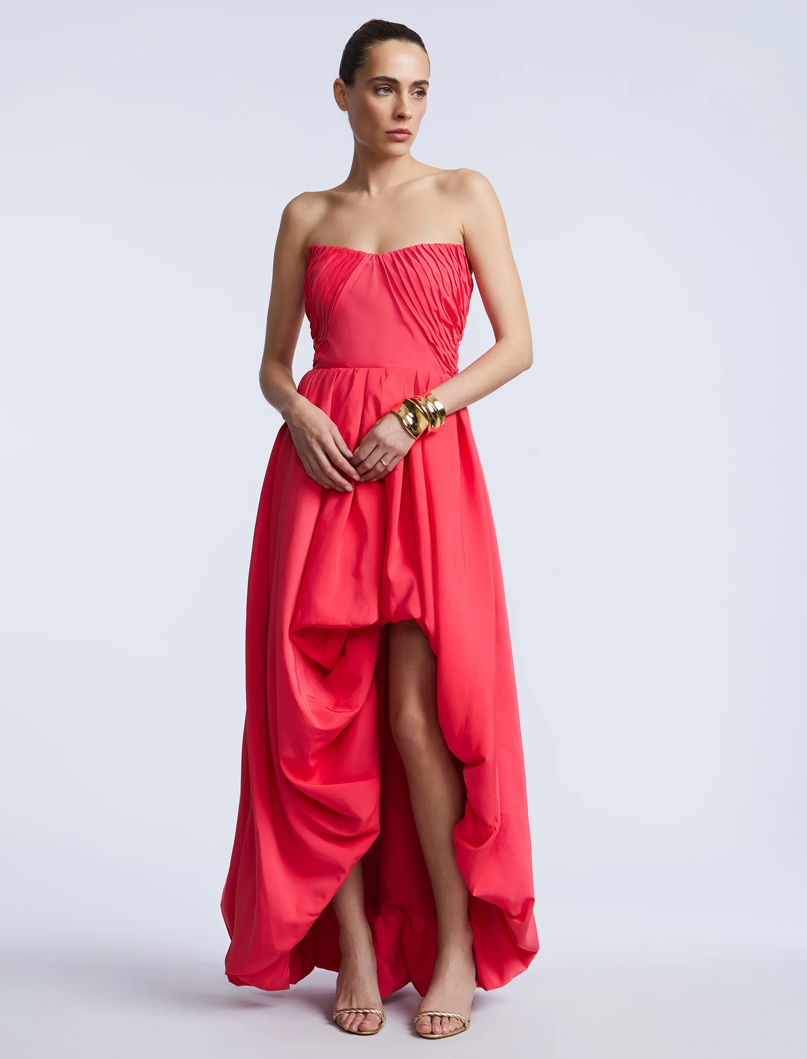 High Slit Ball Gown