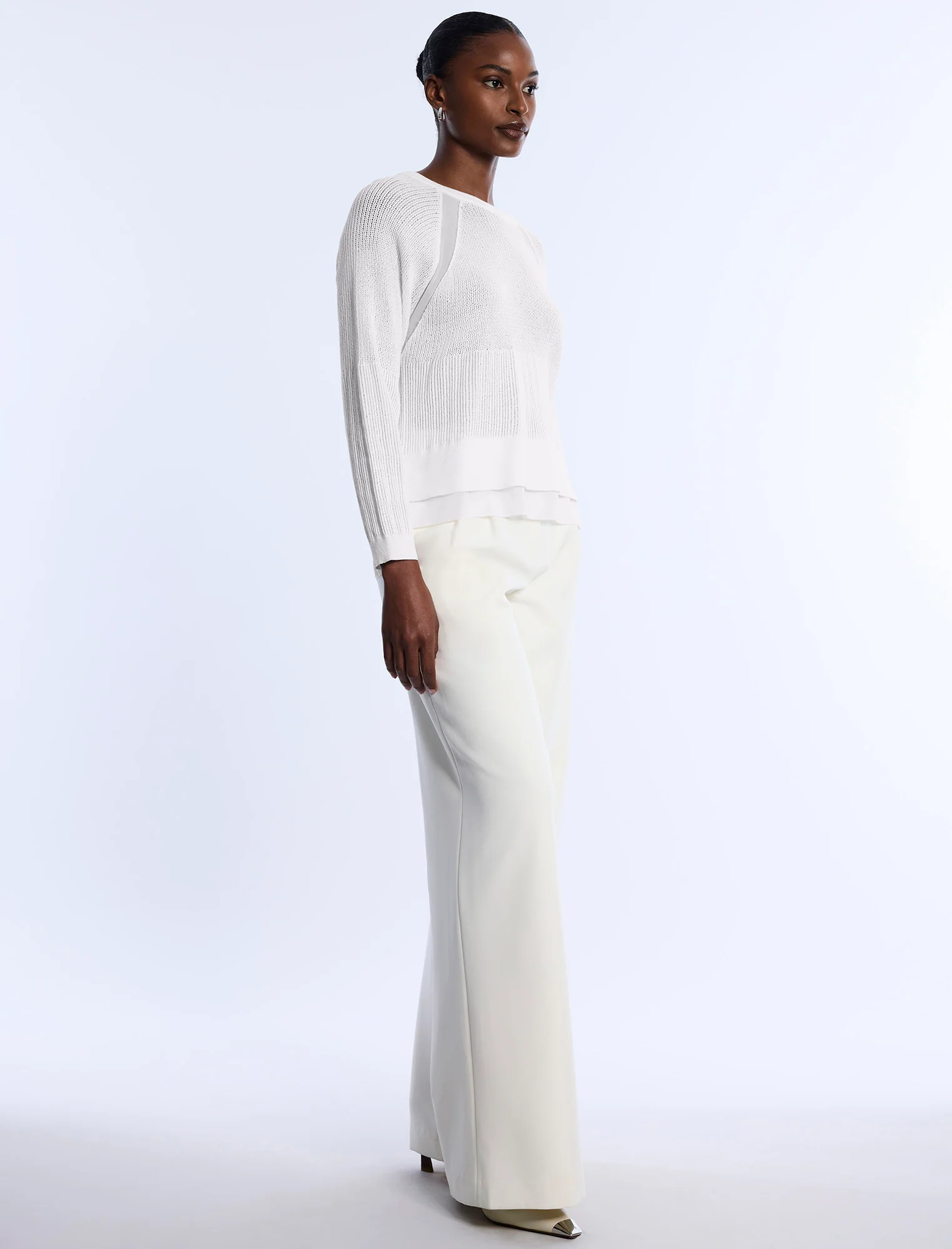 Pointelle Knit Sweater