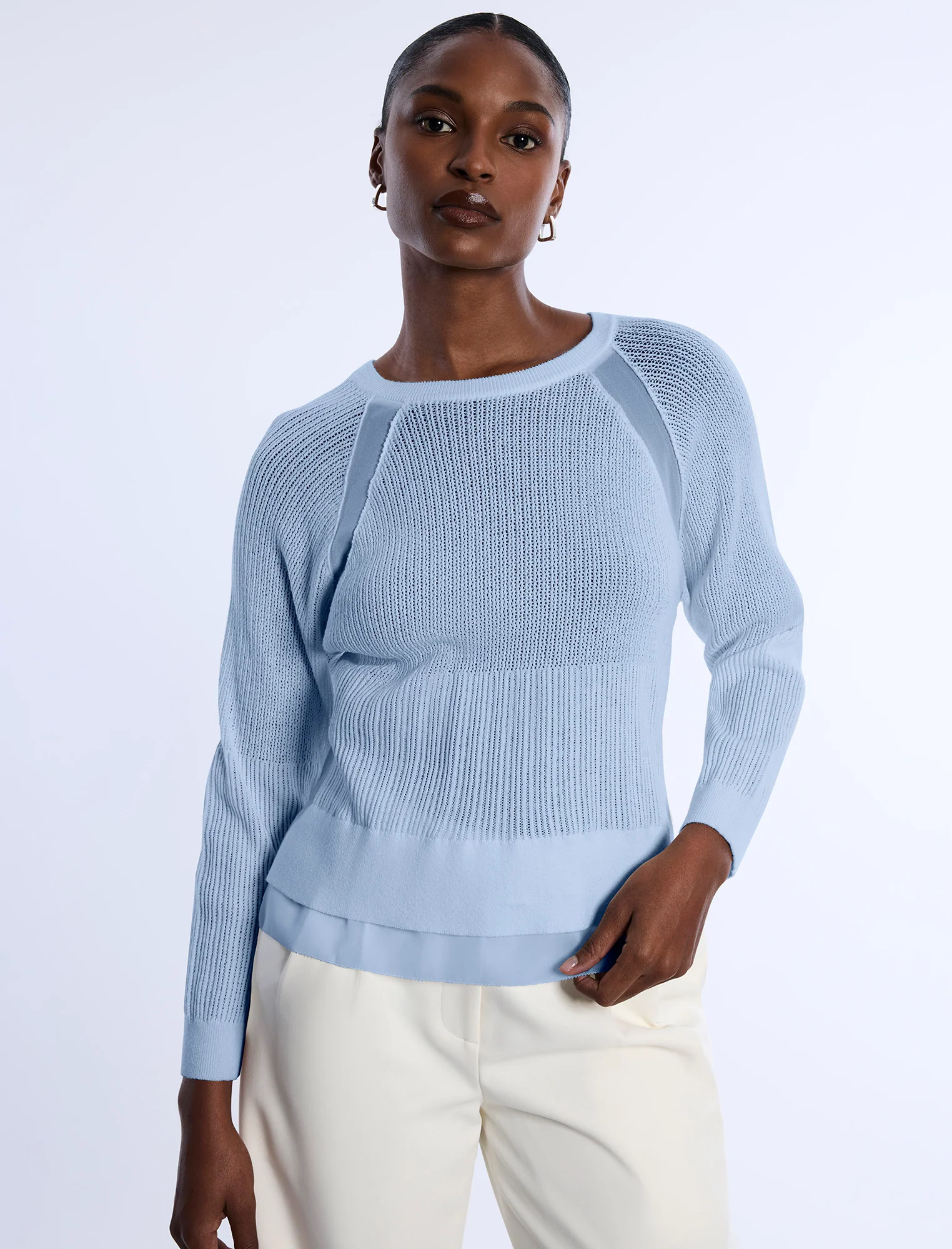 Pointelle Knit Sweater