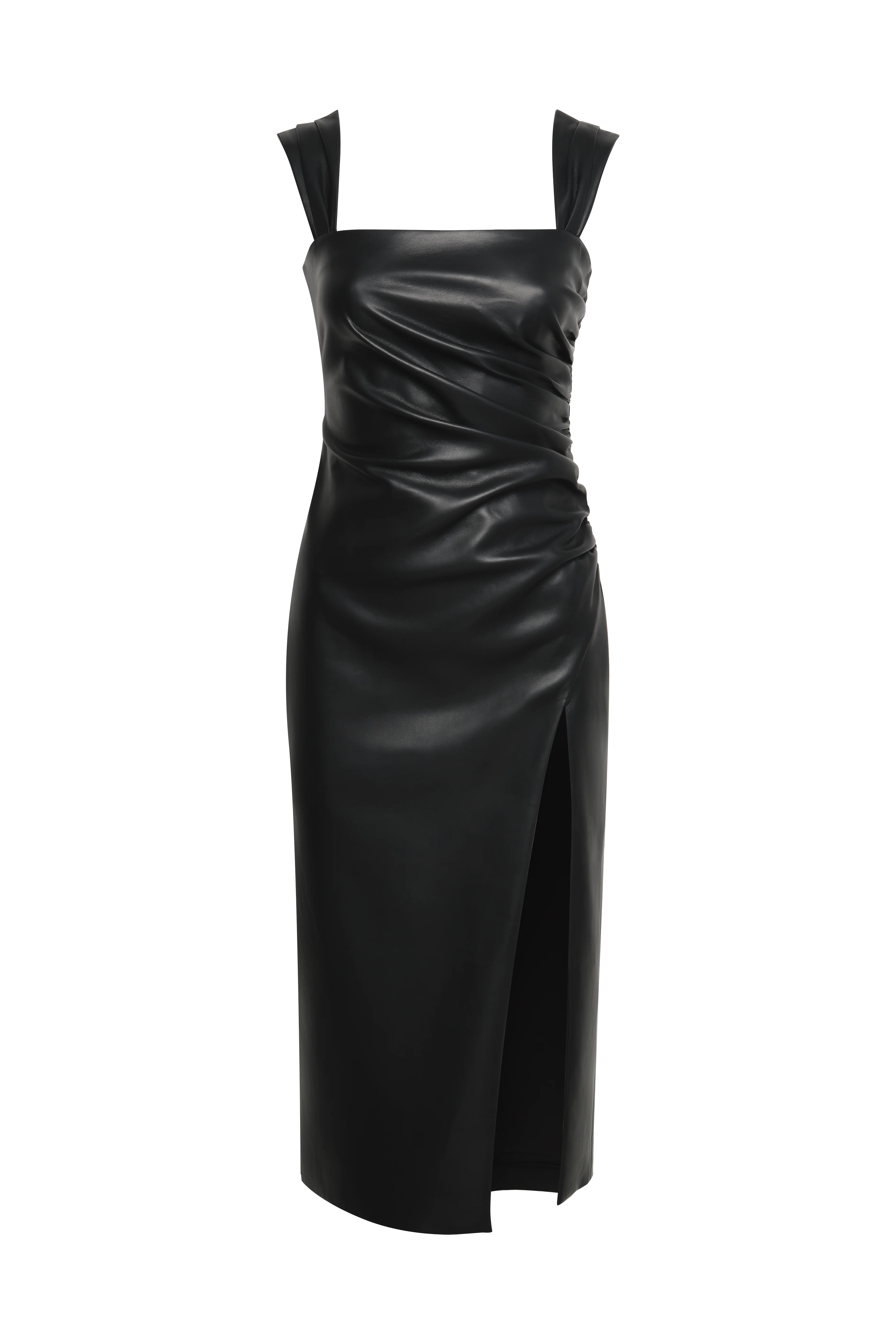 Leather Dress With Slit