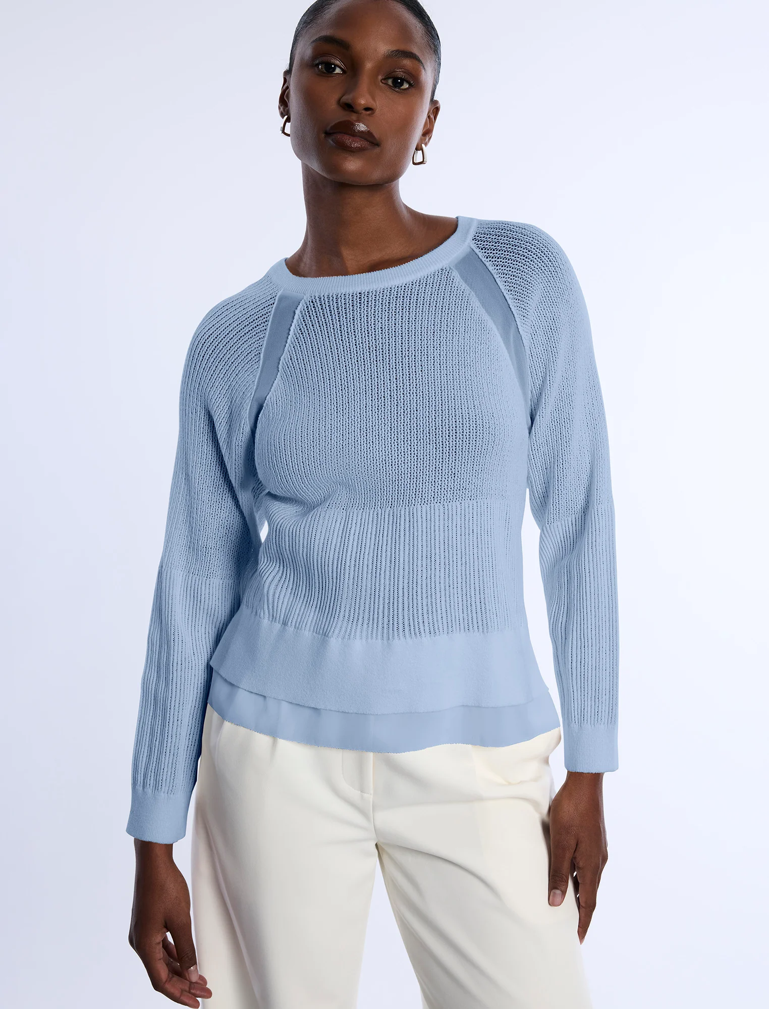 Pointelle Knit Sweater