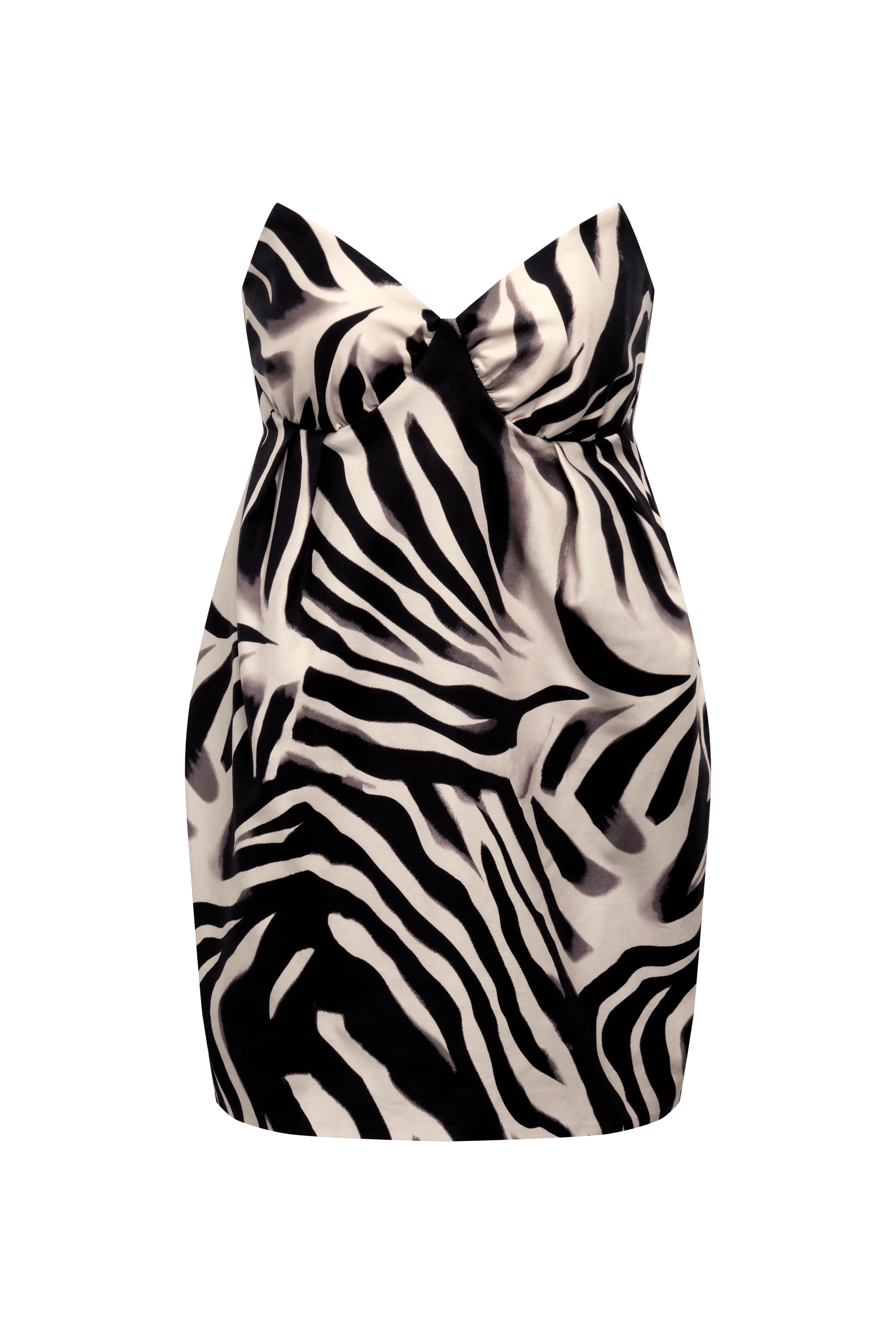 Strapless Bubble Mini Dress