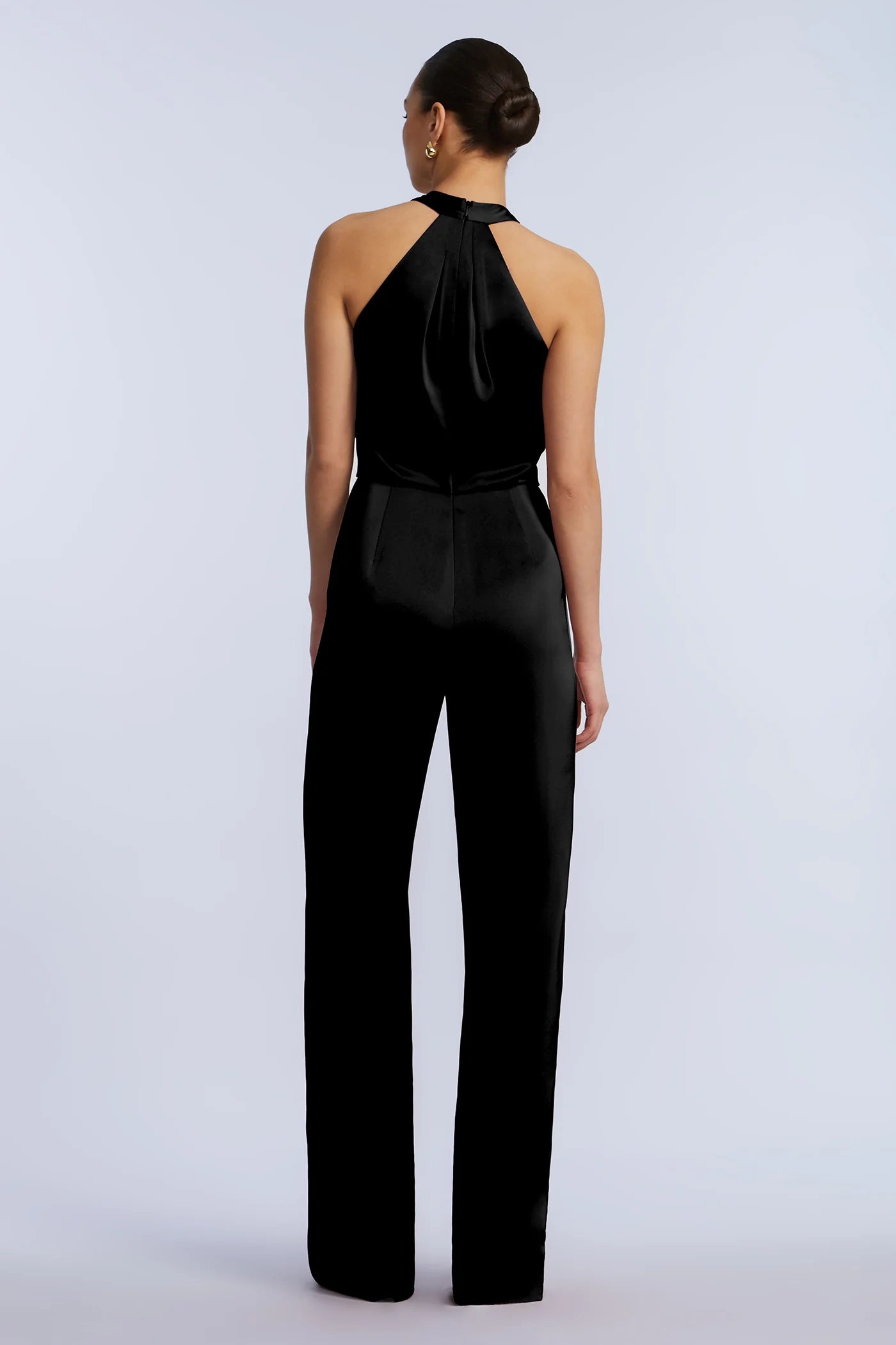 Pleated Halter Jumpsuit