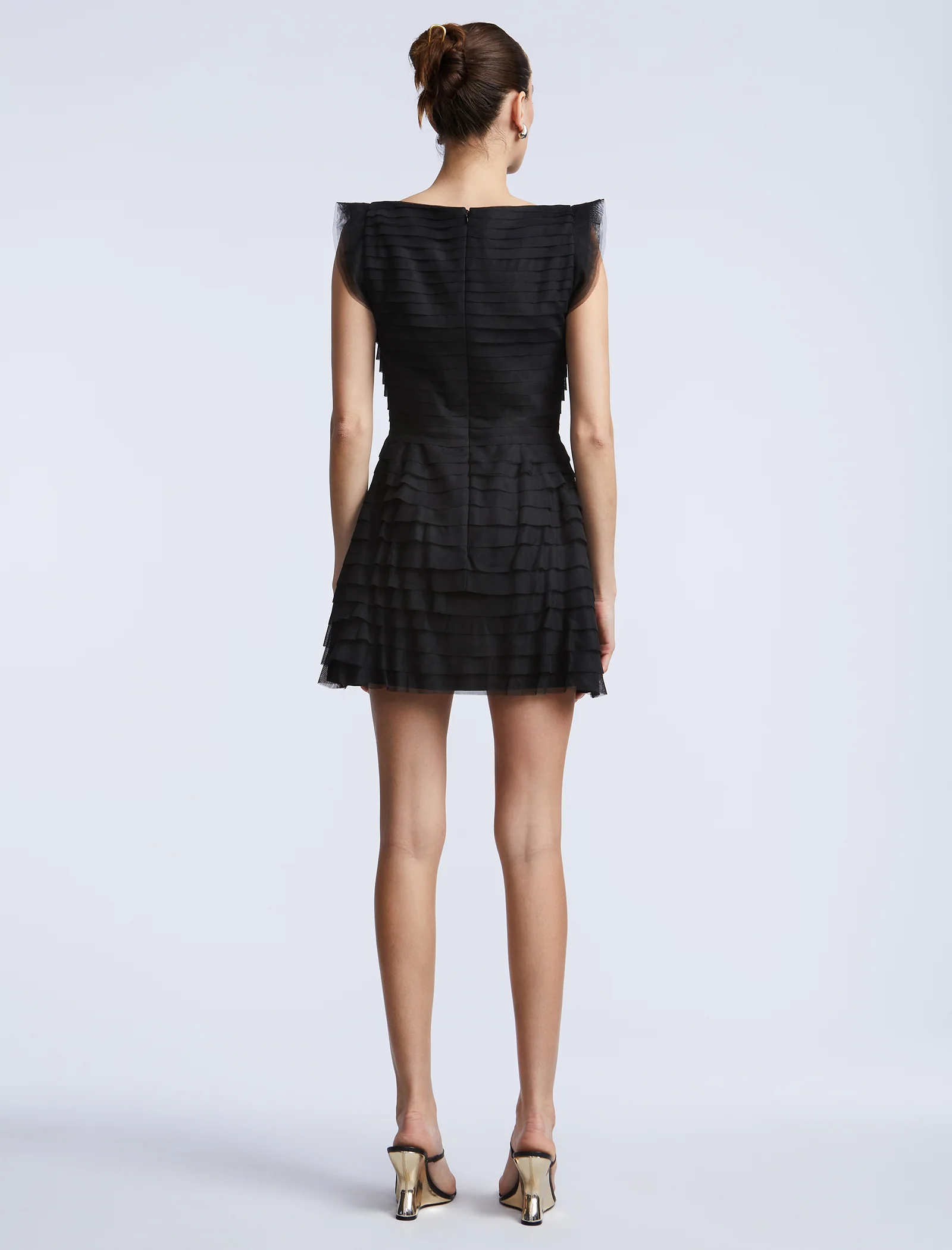 Tulle Tiered Mini Dress