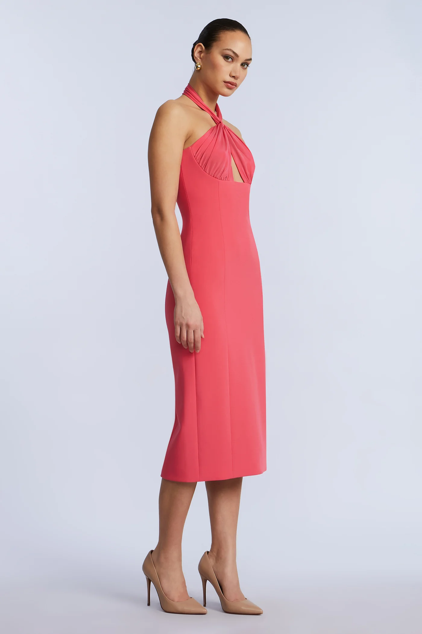 Midi Dress With A Twist