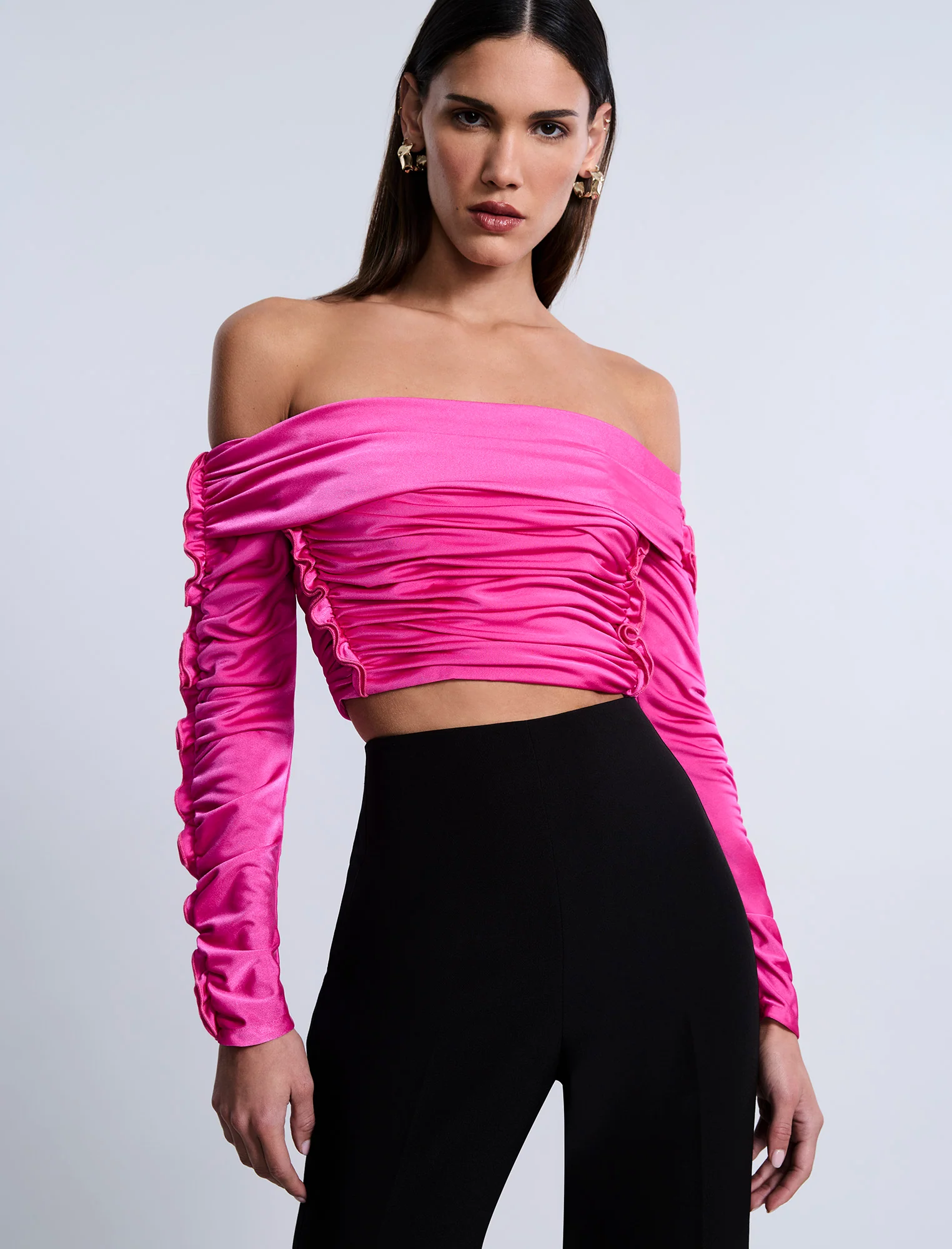 Lettuseruffle Off Shoulder Top