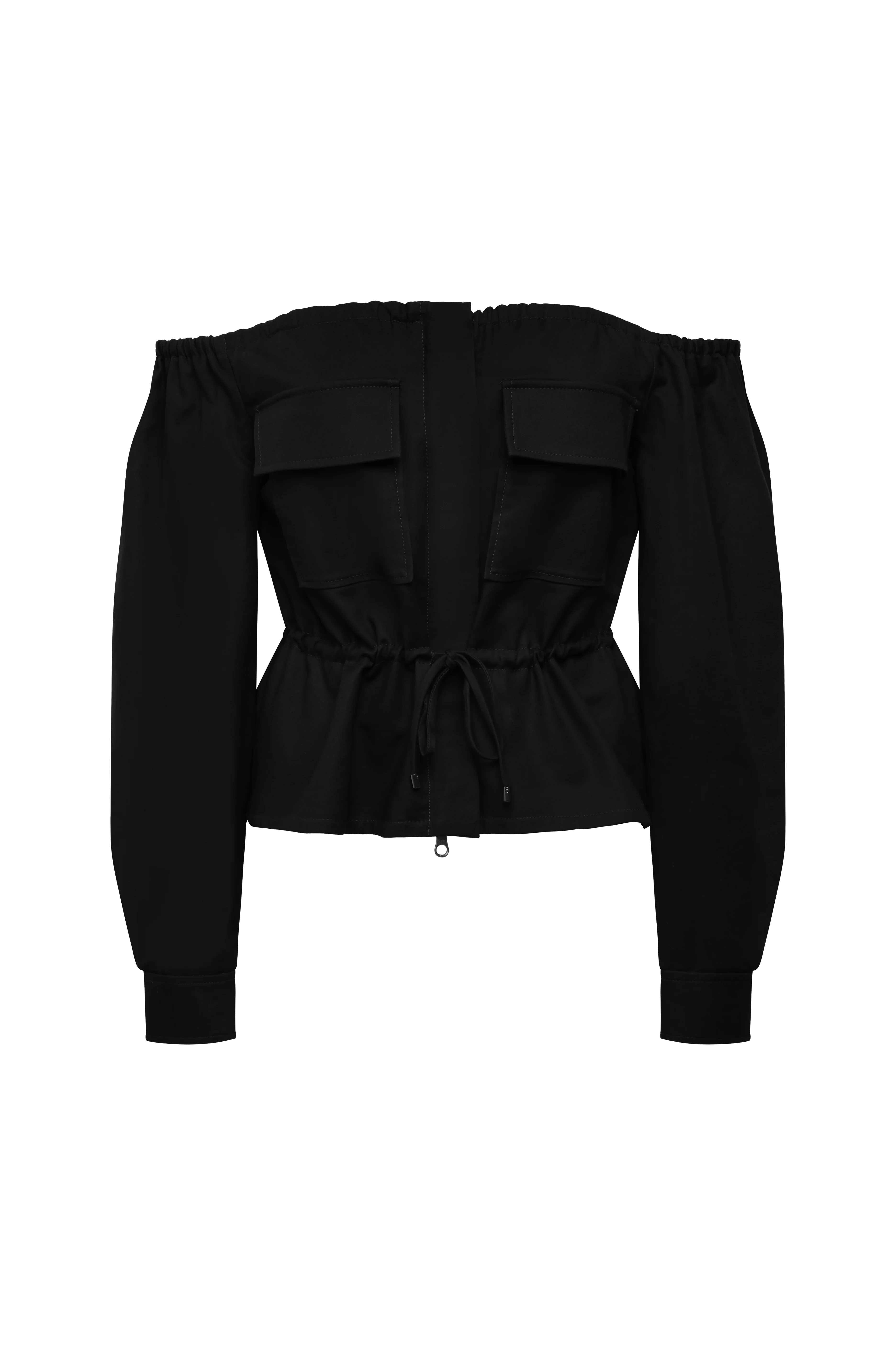 Off Shoulder Drawstring Top